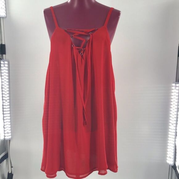 Torrid Strappy Front Double Layer Chiffon Top 3X - Picture 4 of 8